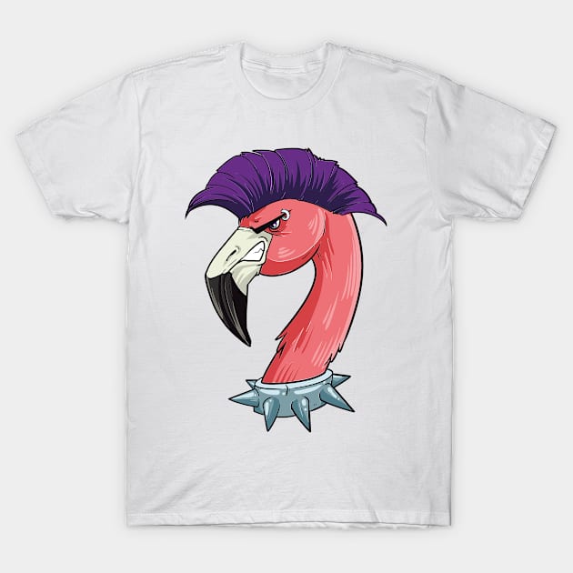 Punk-Flamingo T-Shirt by gdimido